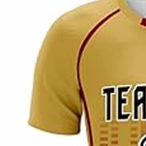 Camiseta de Fútbol Americano para Hombre/Niño, de Primera Calidad, Diseño Sólido, Transpirable, de Secado Rápido, Subida por Dress Sports - Product Image 3