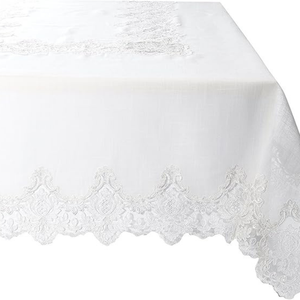 Nappe rectangulaire en coton 100% de qualité supérieure pour Table de salle à manger Technique tissée pour Tables rectangulaires rondes ovales - Product Image 4