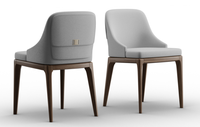 Fauteuil en bois d'intérieur élégant de haute qualité, chaise de loisirs rembourrée, design européen pour chambre à coucher, hôtel, villa, 100% fabriqué en Italie