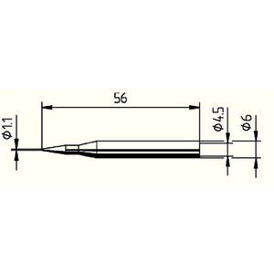 Puntas de Soldadura ERSA 162 BD/SB Serie 162, Punta de Lápiz de 1.1 mm de Ancho - Product Image 3