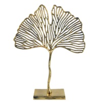 Décoration d'intérieur moderne, support de table vertical en aluminium doré antique de forme irrégulière, mobile, élégant et sculptural, pour anniversaire