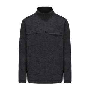 Sudadera de lana merino de manga larga con cremallera para hombre, sudaderas gruesas térmicas sólidas para otoño, SUDADERA con capucha lisa - Product Image 1