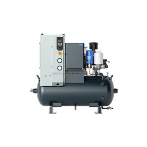 10-20 HP Rotary Screw Air Compressor With 120L Tank 380V Variable Speed All-in-one Machine