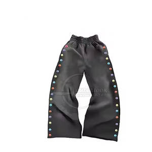 Chándal de diamantes de imitación tallas grandes OEM personalizado hombres lavado ácido chándal de diamantes de imitación en bajo Moq hombres lavado ácido diamantes de imitación - Product Image 3