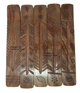 ที่ใส่ธูปไม้มะม่วงมีสีแกะสลักด้วยมือสำหรับน้ำหอมในบ้านขายส่งจากอินเดีย - Product Image 1