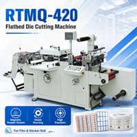 RTMQ-420 Máquina de Corte Plano Automática con Control de Tensión por Polvo Magnético para Rollos de Película y Adhesivos, la Más Vendida a Buen Precio