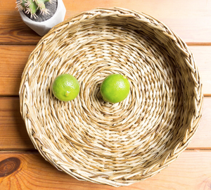 Precio barato, artículos ecológicos hechos a mano, bandejas redondas para decoración de casas de algas marinas hechas en Vietnam | Decoración de cocina - Product Image 3