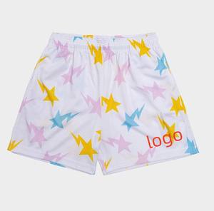 Pantalones cortos de punto de poliéster de malla deportiva para hombre, pantalones cortos de malla estampados de cuerpo completo con sublimación de Deportes de ocio de verano, envío DDP - Product Image 2