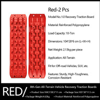 Maidesen - Planches de traction d'urgence pour pneus, outils d'évacuation tout-terrain, kit d'urgence en plastique