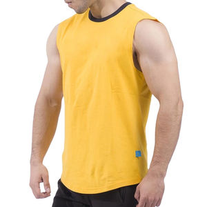 Camiseta sin mangas para hombre con logotipo personalizado gimnasio Fitness de secado rápido y transpirable con precio barato a la venta camiseta sin mangas para hombre - Product Image 5