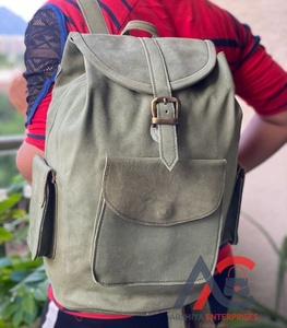 New 2024 ODM OEM New Arrival Custom Genuine Suede Leather Backpack for Women's Manufacturers Luxury <b>Laptop</b> <b>Bag</b> - Product Image 1