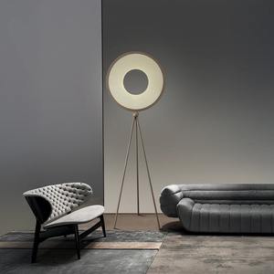 Modern Luxury Living Room Home Decor Elegant <b>Mushroom</b> Shape White Fabric Floor Lamp Stylish Golden Stand LED for Home Office Use - Product Image 6