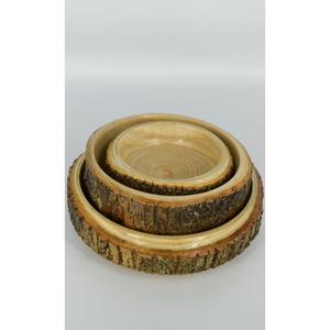 <b>Set</b> of 3 <b>Antique</b> Design Wooden Serving Tray with Different Size Serving Tray for Use Home Hotel Party Event Special Occasion - Product Image 1