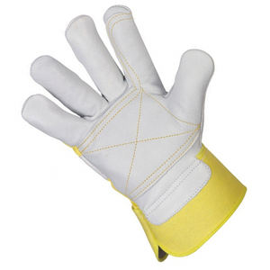 OEM Venta caliente transpirable suave de grano completo de cuero de vaca guantes en Stock antideslizante personalizado mecánico de trabajo de seguridad guantes de cuero - Product Image 3