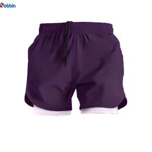 Shorts de sport 2 en 1 avec doublure plus longue, shorts personnalisés pour hommes, shorts de course pour hommes, shorts d'entraînement en plein air, shorts de yoga - Product Image 3