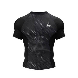 Conjunto de Pantalones Cortos de Compresión para Hombre de Color Sólido con Cintura Elástica, Diseño Casual, Logotipo Personalizado, Secado Rápido, Spandex/Poliéster - Product Image 4