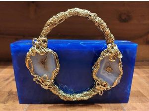 คลัทช์ออกแบบได้ตามต้องการทำจากเรซิ่นเป็นมิตรกับสิ่งแวดล้อมปรับแต่งได้พร้อมของประดับเพชรมุกแฟชั่นงานแฮนด์เมดฤดูร้อนสุดหรูใช้ในตอนเย็นทุกวัน - Product Image 2