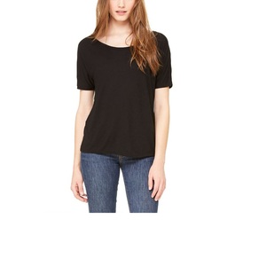 T-shirts à manches courtes en coton spandex pour femmes, mode décontractée pour dames, fournisseur BD pour la saison estivale, prix de gros grande taille - Product Image 5