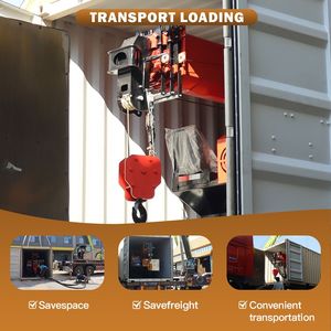Grúa Araña KCCL con Capacidad de 3T, Altura de Elevación de 20M, Alimentación Eléctrica, Rotación de 360° para Espacios Estrechos, Uso en Interiores - Product Image 2