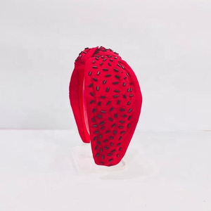 Collections de bandeaux de Noël pour filles, bandeaux indiens faits à la main avec des perles, accessoires de Noël - Product Image 5