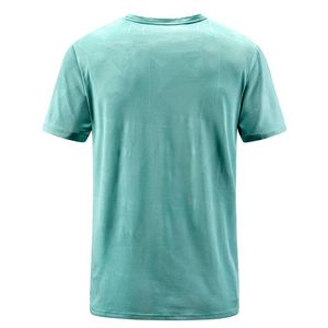 T-shirt de performance athlétique anti-humidité pour hommes 220 grammes Slim Fit Chine T-shirt blanc imprimé en gros pour hommes - Product Image 1