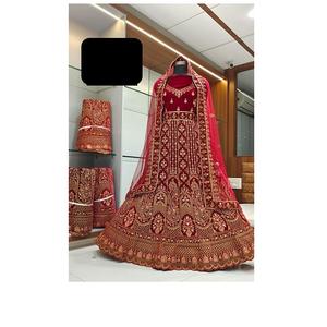 Design de luxe Lehenga Choli magnifiquement embelli pour mariage mariée Lehenga Dupatta pour collection de l'Inde exportation - Product Image 1