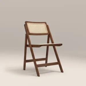 SILLA DE COMEDOR PLEGABLE DE MADERA SINTERIOR WALNUT ELYNN - Product Image 3