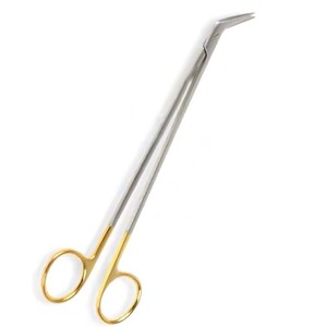 Debakey Potts Smith Scissor TC Curved 19cm Angle 60 Silver With Gold Custom Acero inoxidable de alta calidad - Product Image 5