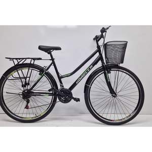 Dorello 2850 Bicicleta de ciudad con doble llanta 28 \ "Rueda de bicicleta negra - Product Image 4