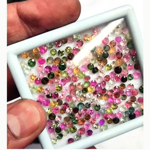 พลอยทัวร์มาลีนธรรมชาติหลากสีขนาด3มม. จำนวน439ชิ้น51.5ก้อนก้อนก้อนหินพลอยหลวมคุณภาพสูงสำหรับทำเครื่องประดับ - Product Image 1