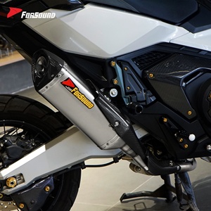 Sistema de Escape para Motocicleta al por Mayor de Fábrica Forsound, Sección Trasera y Sección Central Delantera para Scooter <span class=keywords><strong>Honda</strong></span> XDADV750 - Product Image 2