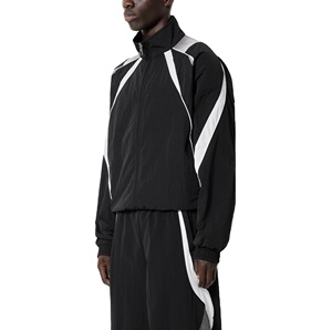 Conjunto de Chaqueta Cortavientos de Invierno para Hombre, Estilo Urbano, Chándal de Dos Piezas, Reflectante, con Cremallera, de Algodón y Felpa, Transpirable, 2026 - Product Image 5