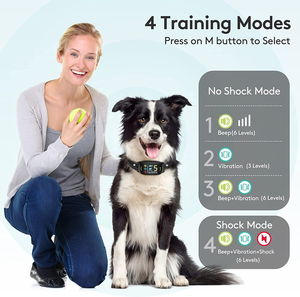 Amazo-<span class=keywords><strong>Collar</strong></span> de entrenamiento para perros, dispositivo eléctrico antiladridos con Control de ladridos, activación por voz