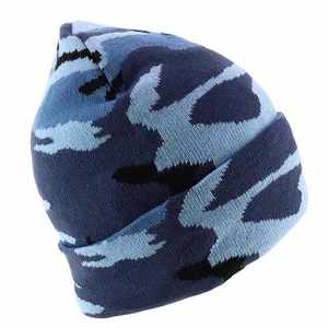 Gorros de Invierno para Hombre, Estilo Jacquard, Gorros de Punto Punk Góticos, 100% Algodón, Gorros de Moda para Mantener el Calor - Product Image 4