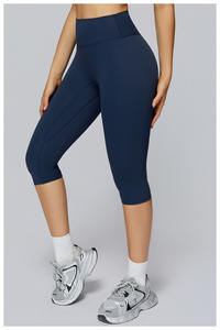 Leggings Capri de Cintura Alta para Mujer, Pantalones de Yoga Personalizados, Leggings con Costuras, Ropa Deportiva Sexy - Product Image 2