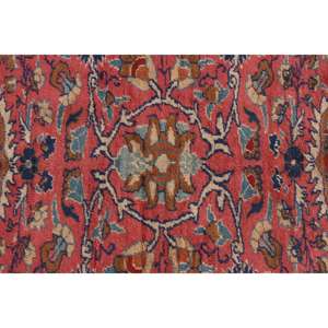 Alfombra Turca de 7.8x12 pies, Alfombra Vintage Extra Grande, Alfombra de Lana con Diseño Floral Azul y Rojo - Product Image 5