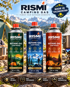 Cartouche de gaz métallique portable RISMI 220gr pour réchaud à brûleur unique et barbecue extérieur - Product Image 6