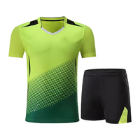 Uniforme de Tenis de Mesa Personalizable al por Mayor, Transpirable y Cómodo, de Manga Corta, para Hombre