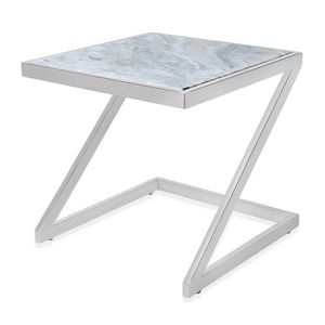 Uttermost โต๊ะคอนโซลชุบทองที่ทันสมัยพร้อมหินอ่อนฝังกระดูกด้านบนโลหะออตโตมันคุณภาพพรีเมี่ยมห้องนอนโรงแรมห้องนั่งเล่น - Product Image 4