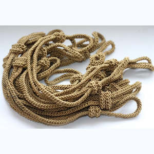 Top Quality 2025 Factory Made Custom Ceremonial Uniform Officers Best Selling Cap <b>Cord</b> Chin Straps for Sale Made of Pakistan - Product Image 6