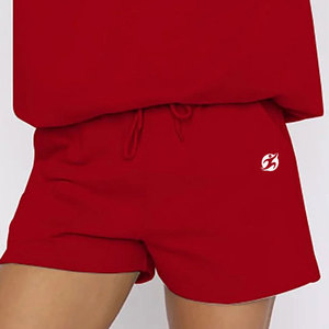 Ensemble sweat à capuche et short en molleton uni à épaules tombantes 100% coton assorti pour femme, personnalisable selon votre marque - Product Image 6