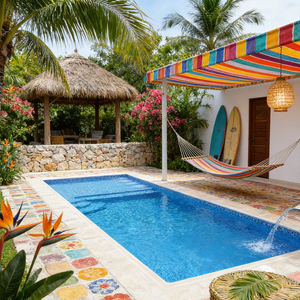 Grille de piscine rectangulaire de qualité supérieure, coque de piscine en fibre de verre, équipement et accessoires en plastique de grande profondeur, maison de piscine préfabriquée - Product Image 6