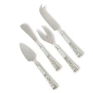 Eco-Friendly Stainless Steel Cheese <b>Silver</b> Blade Resin Handle Cheese Knife Set - Product Image 3