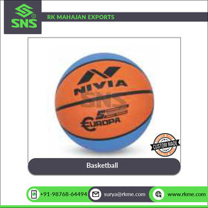 Bonne adhérence Nylon plaie vessie en caoutchouc moulé 8 panneaux Design Basketball SNS EUROPA JUNIOR pour jeu récréatif occasionnel - Product Image 6