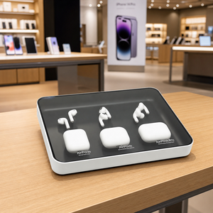 Exhibidor de Auriculares TWS de Acrílico y ABS de Alto Brillo, Organizador Compacto de Mostrador para Tiendas de Teléfonos - Product Image 2