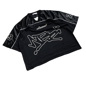 Camiseta deportiva de malla de béisbol extragrande personalizada para hombre, camiseta de fútbol de secado rápido con diseño de estampado completo, ropa de fútbol - Product Image 1