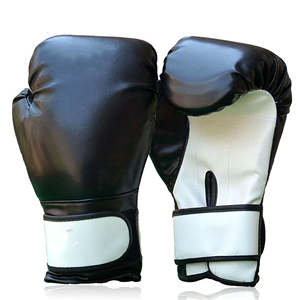 Gants de boxe professionnels en cuir véritable de qualité supérieure pour Muay Thai, MMA, entraînement en extérieur, avec logo personnalisé, antidérapants, fermeture UV - Product Image 1