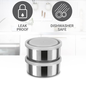 กล่องใส่อาหารทำจากโพลีเอสเตอร์สีเขียวขนาดใหญ่พร้อมฝาปิด - Product Image 4