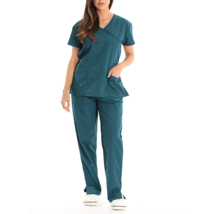 Uniforme d'infirmière respirant personnalisable, ensemble de gommage médical à la mode pour gommages d'allaitement unisexe en spandex pour usage hospitalier - Product Image 6