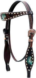 Venta al por mayor logotipo personalizado ecuestre occidental cuero Headstall costura elegante equipo de equitación tachuelas combinación para jinetes - Product Image 3